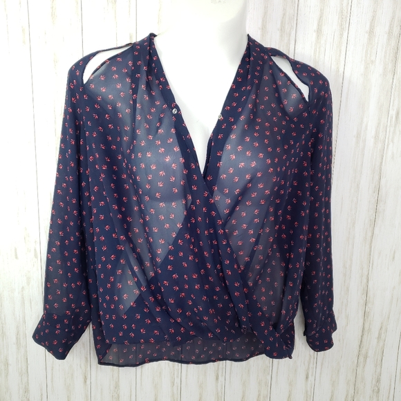 Maurices Tops - 5//$25 Maurices sheer blue blouse